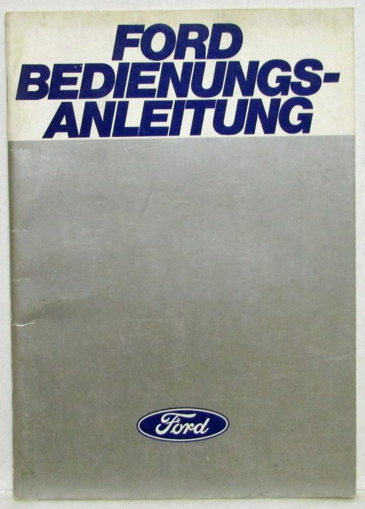 1978 Ford Bedienungsanleitung - Owners Manual - German Text