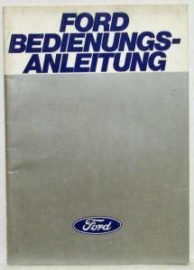 1978 Ford Bedienungsanleitung - Owners Manual - German Text