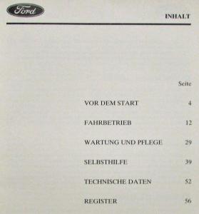 1978 Ford Bedienungsanleitung - Owners Manual - German Text