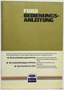 1984 Ford Bedienungsanleitung - Owners Manual - German Text
