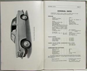 1956 Hillman Minx Owners Handbook Manual and Special Accessories Folder