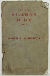 1958 Hillman Minx Series II Owners Handbook Manual