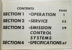 1978 Honda Civic CVCC Owners Manual with Sales and Service Directory