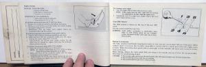 1978 Honda Accord CVCC Owners Manual Care & Operation Instructions