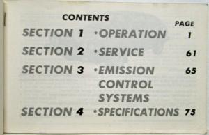 1979 Honda Accord Hatchback Owners Manual