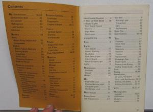 1980 Honda Civic Hatchback Owners Manual