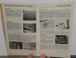 1980 Honda Civic Hatchback Owners Manual