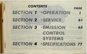 1980 Honda Accord Hatchback Owners Manual