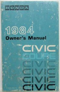 1984 Honda Civic Owners Manual