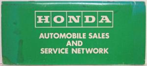 1984 1985 Honda Automobile Sales and Service Network Directory