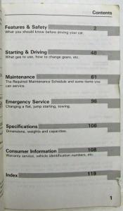 1987 Honda Accord Owners Manual