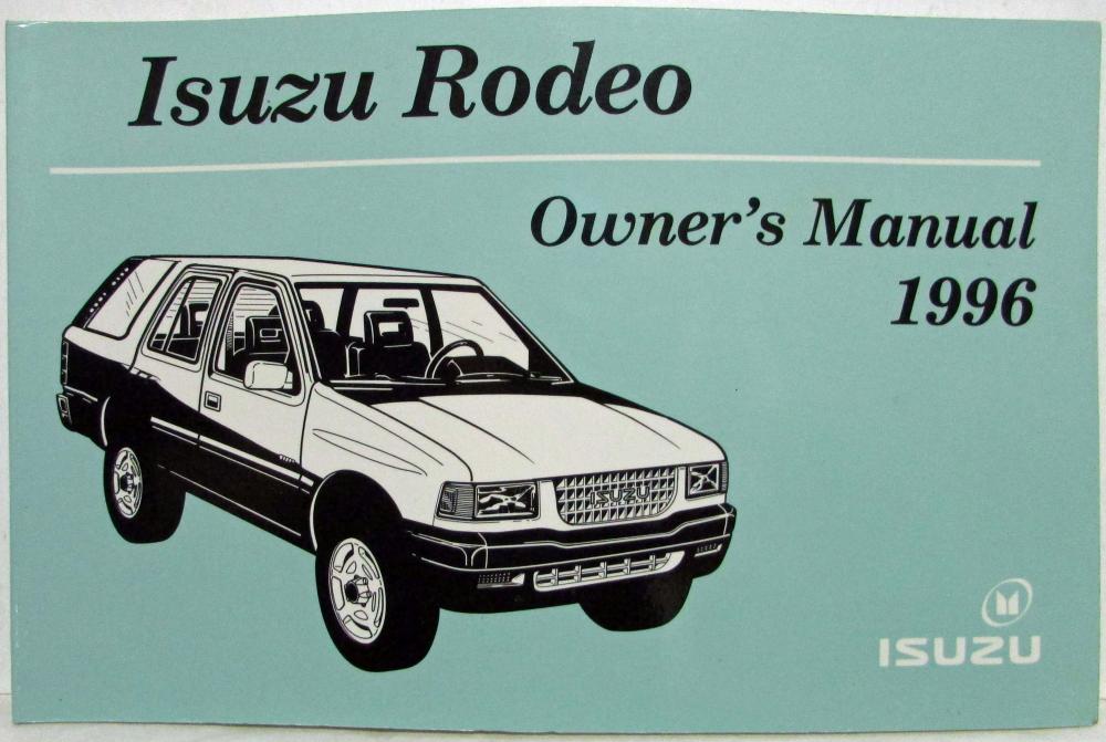 ISUZU RODEO OWNERS MANUAL PDF visual data 2