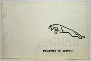 1995 Jaguar Select Edition Royal Charter Care Passport to Service Warranty