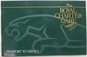 1992 Jaguar All USA Spec Models Royal Charter Care Passport to Service Warranty