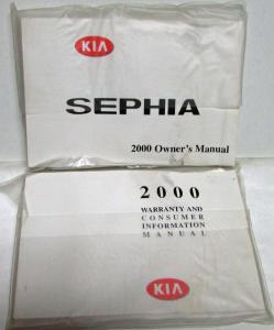 2000 Kia Sephia Owners Manuals in Plastic Pouch