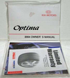 2004 Kia Optima Owners Manuals in Plastic Pouch