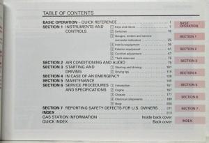 1995 Lexus ES 300 Owners Manual