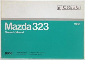 1988 Mazda 323 Owners Manual - 8805