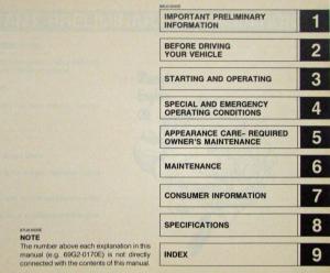 1988 Mazda 929 Owners Manual