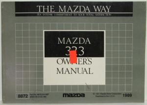 1989 Mazda 323 Owners Manual