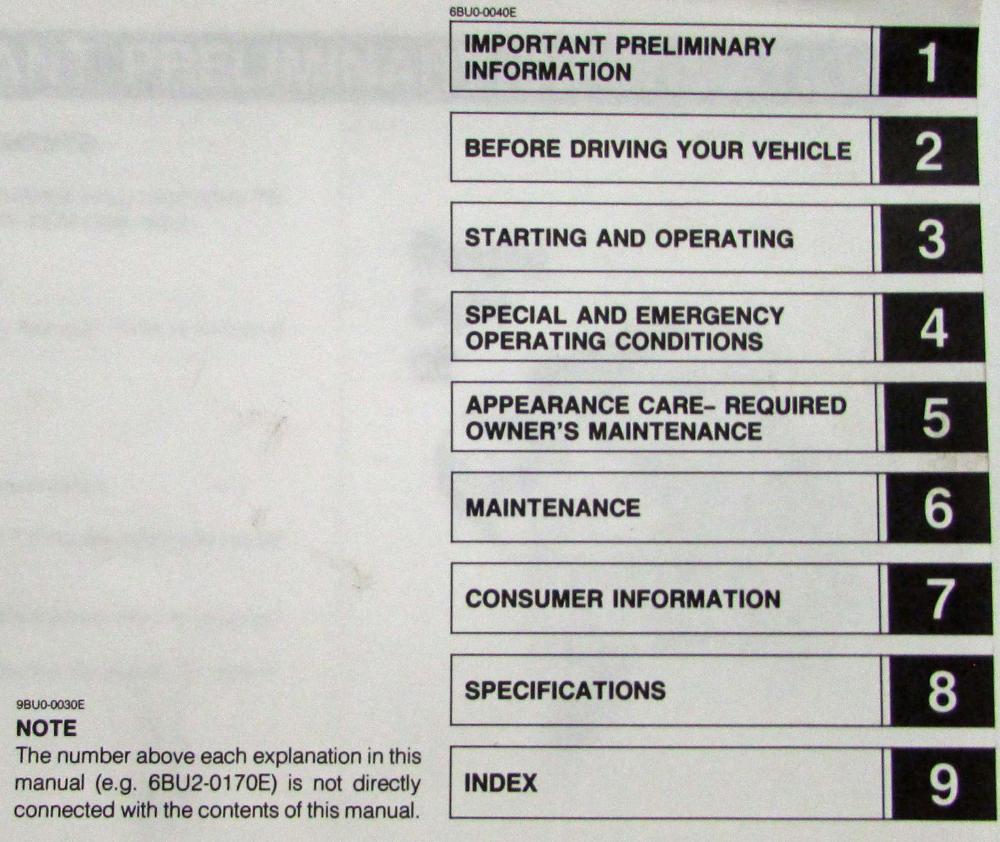 1989 Mazda B Series B2200 Pickup Truck Owners Manual in Case 8881