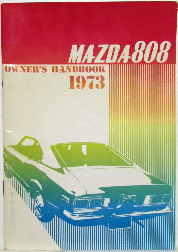 1973 Mazda 808 Owners Manual Handbook