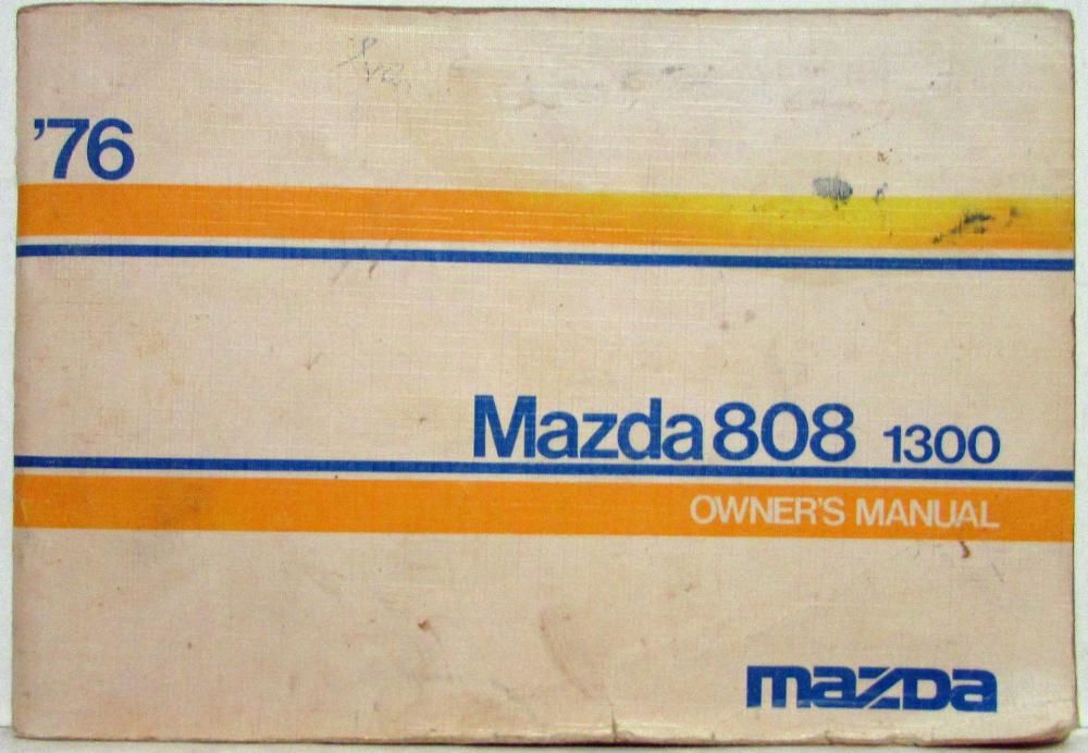 1976 Mazda 808 1300 Owners Manual