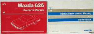 1981 Mazda 626 Owners Manual with Limited Warranty & Service Book