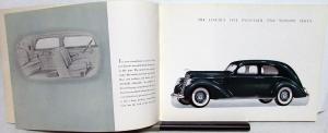 1937 Lincoln V 12 Custom Willoughby LeBaron Brunn Color Sales Brochure Original
