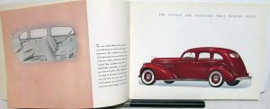 1937 Lincoln V 12 Custom Willoughby LeBaron Brunn Color Sales Brochure Original
