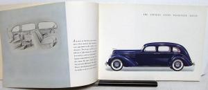 1937 Lincoln V 12 Custom Willoughby LeBaron Brunn Color Sales Brochure Original