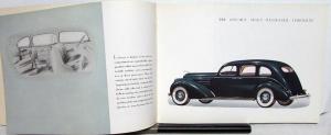 1937 Lincoln V 12 Custom Willoughby LeBaron Brunn Color Sales Brochure Original