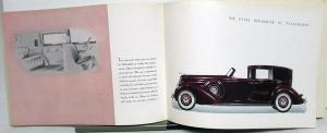 1937 Lincoln V 12 Custom Willoughby LeBaron Brunn Color Sales Brochure Original