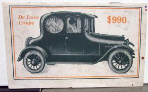 1916 Pullman Touring Clover Leaf Roadster DeLuxe Coupe Sales Brochure