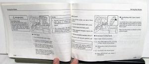 1995 Mazda MX-3 Owners Manual Care & Operation Instructions