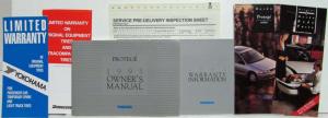 1995 Mazda Protege Owners Manual and Warranty Info in Case