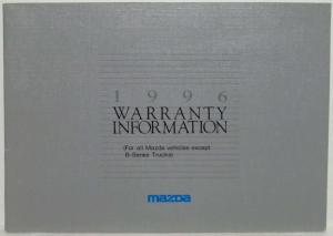 1996 Mazda Protege Owners Manual and Warranty Info in Case