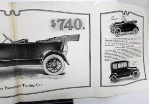 1916 Pullman Roadster Touring Winter Top Clover Leaf Sales Folder Brochure Orig