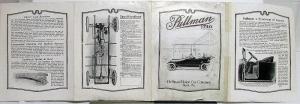 1916 Pullman Roadster Touring Winter Top Clover Leaf Sales Folder Brochure Orig