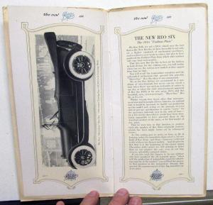1916 REO NEW Six Model M Touring and N Roadster Sales Brochure Original
