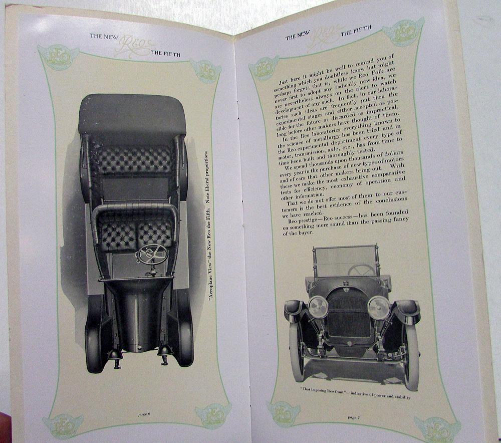 1916 REO NEW Fifth Incomparable Four R Touring S Roadster Sales ...