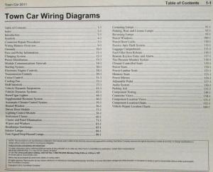 2011 Lincoln Town Car Electrical Wiring Diagram Manual