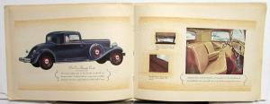 1932 REO Royale Eight Prestige Sales Brochure Suede Cover Original Rare