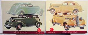 1936 REO Flying Cloud Six Sedan Coach Brougham Portfolio W/4 Color Plates Orig