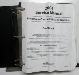 2004 Ford Car-Truck Powertrain Control Emissions Diagnosis Service Manual - Gas