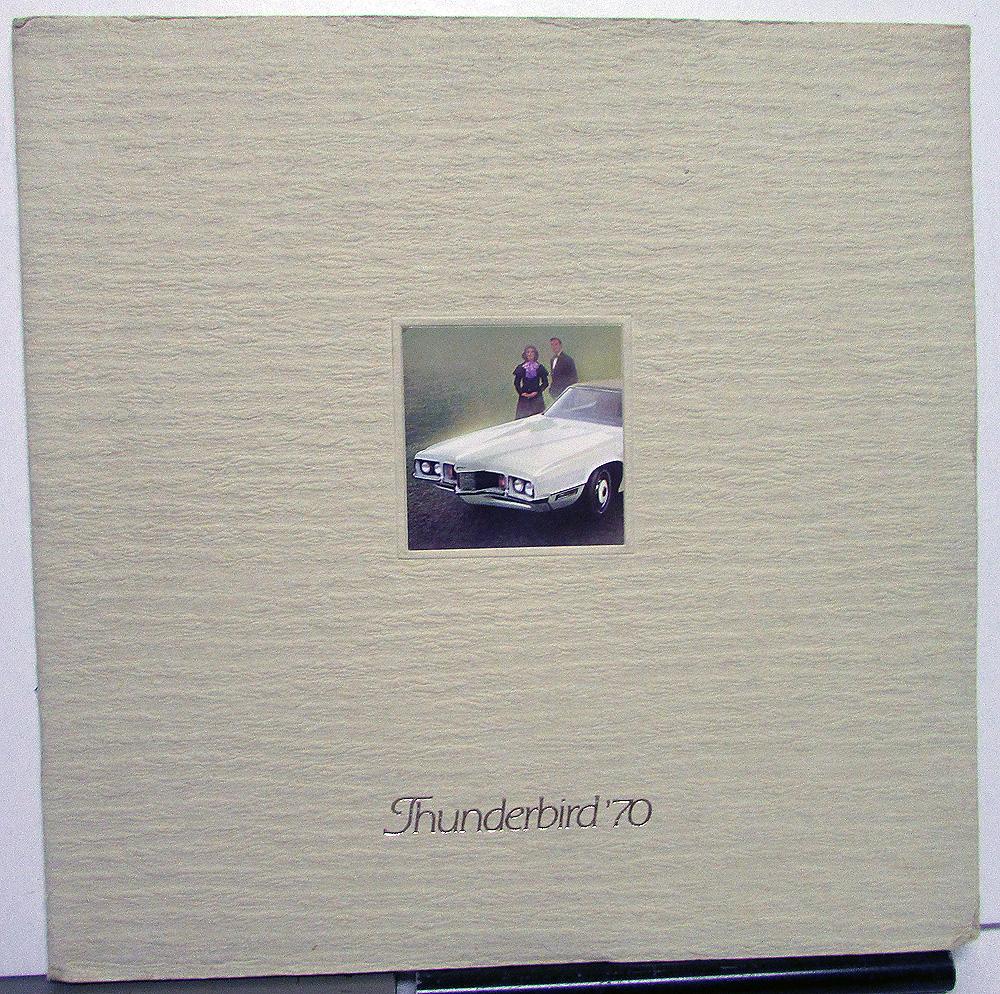 1970 Ford Thunderbird Canadian Dealer Prestige Sales Brochure Large English Text