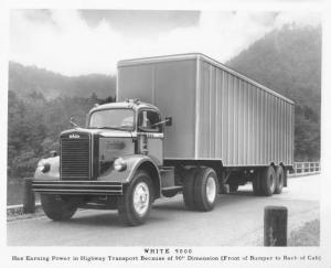 1950s Early 1960s White 9000 Truck Press Photo 0147