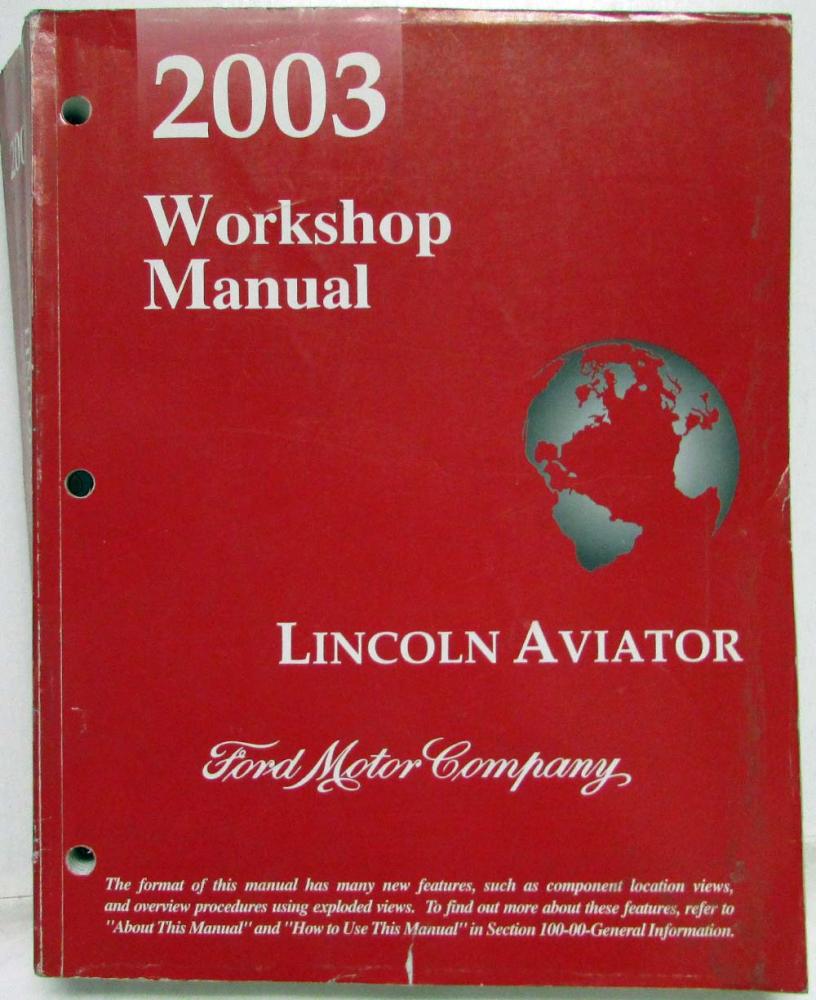 2003 Lincoln Aviator Service Shop Repair Manual