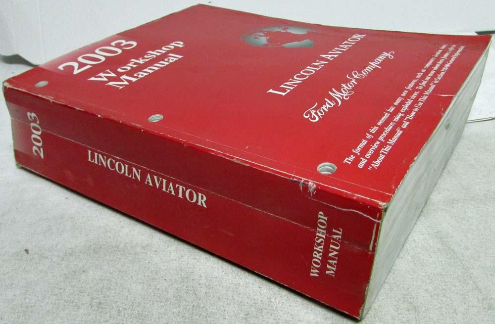 2003 LINCOLN AVIATOR SERVICE MANUAL PDF visual data 2