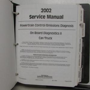 2002 Ford Powertrain Control Emissions Diagnosis Service Manual Car-Truck OBD-II
